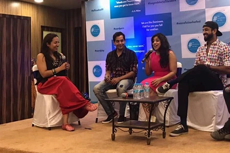 People at an event taking photos